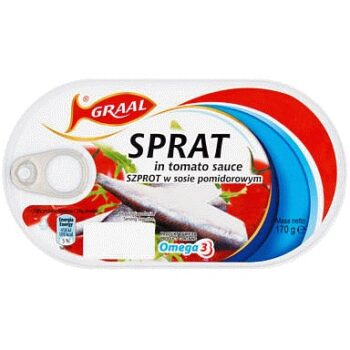 Graal Sprats Fish in Tomato Sauce (170g)