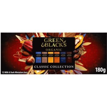 Green & Black's Organic Classic Miniature Dark Milk & White Chocolate Bar Gifting Collection (180g)