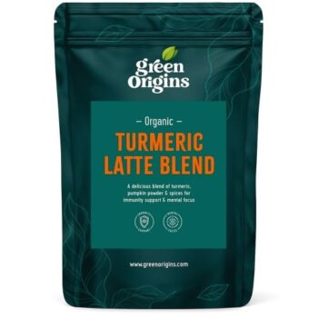 Green Origins Organic Super Turmeric Latte Blend with Ginger & Cinnamon (100g)