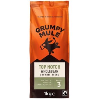 Grumpy Mule Top Notch Organic Coffee Beans (1kg)