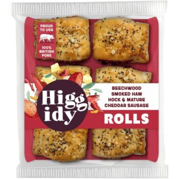 Higgidy Ham Hock & Cheddar Sausage Rolls (160g)