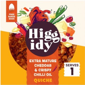 Higgidy Mature Cheddar & Crispy Chilli Oil Quiche (155g)