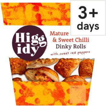 Higgidy Mature Cheddar & Sweet Chilli Dinky Rolls