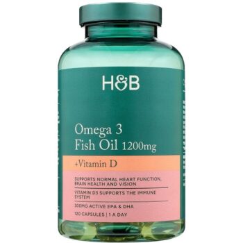 Holland & Barrett Omega 3 Fish Oil D3 Capsules (1200mg)