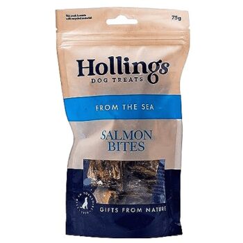 Hollings Salmon Bites Dog Treats 100% Natural with Fresh Fish Air Dried Treats