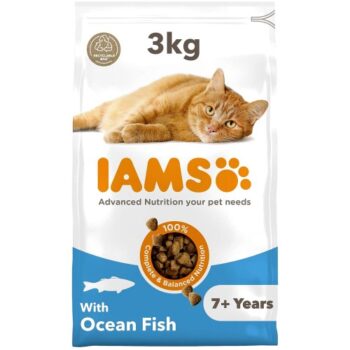 IAMS 7 Years Senior Dry Cat Food Ocean Fish (3kg)