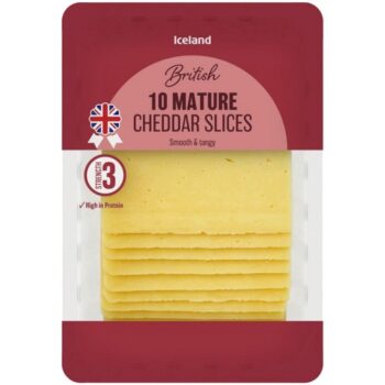 Iceland 10 Mature Cheddar Slices (250g)