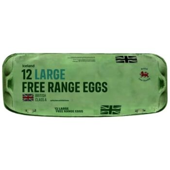 Iceland 12 Large Free Range Eggs