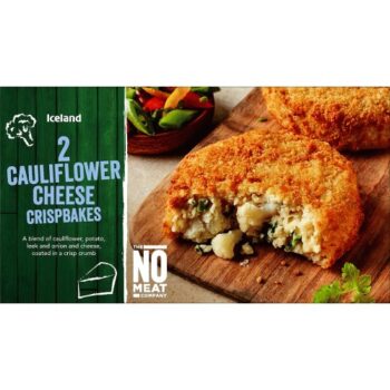 Iceland 2 Cauliflower Cheese Crispbakes (240g)