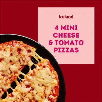Iceland 4 Mini Cheese & Tomato Pizzas