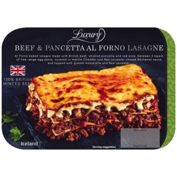 Iceland Beef and Pancetta al Forno Lasagne