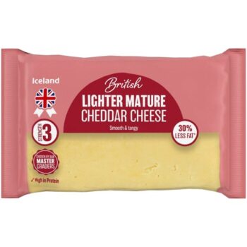 Iceland British Lighter Mature Cheddar Cheese (400g)