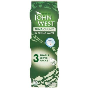 John West Tuna Chunks in Spring Water (3 x 80g)