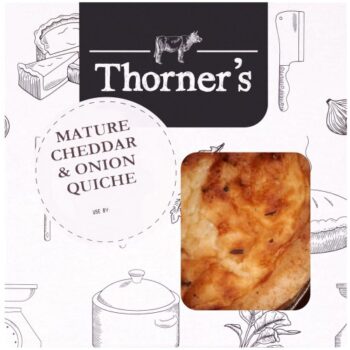 Jon Thorner's Mature Somerset Cheddar & Onion Quiche Small