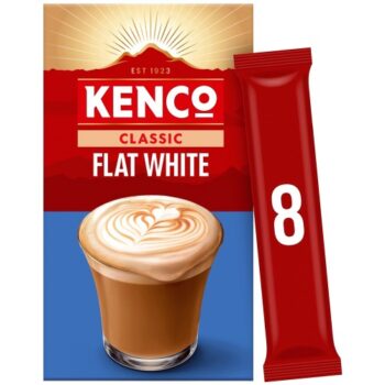 Kenco Flat White Instant Coffee Sachets (8 x 118.4g)