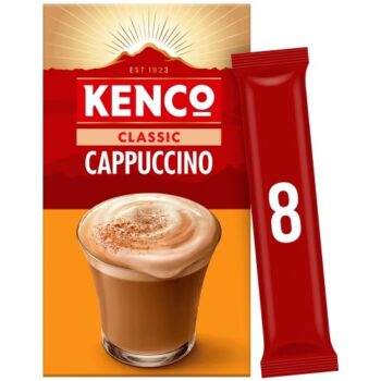 Kenco Original Cappuccino Instant Coffee Sachets (8 x 14.8g)