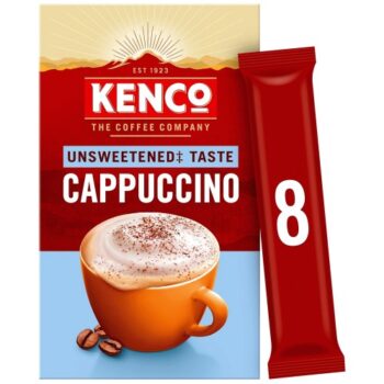 Kenco Unsweetened Cappuccino Instant Coffee Sachets (8 x 88.8g)