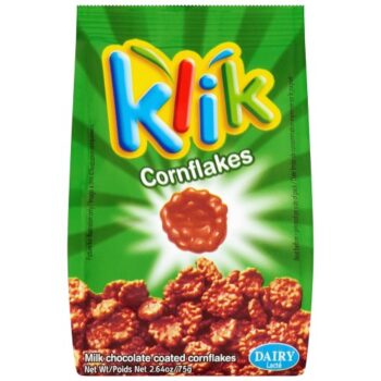 Klik Milk Chocolate Coated Corn Flake Bites (75g)