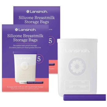 Lansinoh 10 Silicone Re-Usable Milk Storage Bags