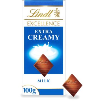 Lindt Excellence Extra Creamy Milk Chocolate Bar (100g)