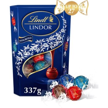Lindt Lindor Blue Assorted Milk Chocolate Truffles Box (337g)