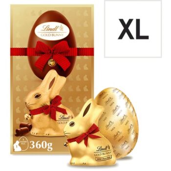 Lindt Milk Chocolate Easter Egg with Gold Bunny