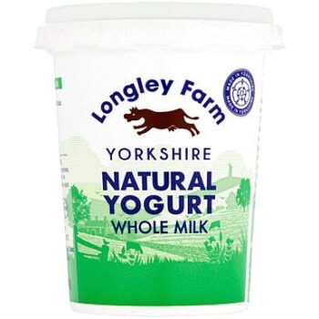 Longley Farm Yorkshire Natural Yogurt Whole Milk (450g)