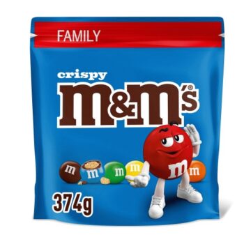M&M's Crispy Milk Chocolate Family Pouch Bag