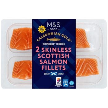 M&S 2 Skinless & Boneless Salmon Fillets (240g)