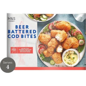 M&S Beer Battered Cod Bites Frozen