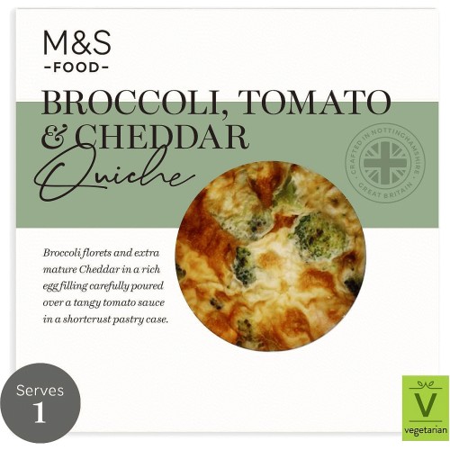 M&S Broccoli Cheese & Tomato Quiche