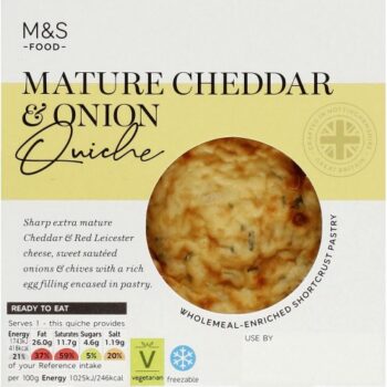 M&S Cheese & Onion Quiche