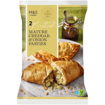 M&S Mature Cheddar & Onion Pasties (300g)