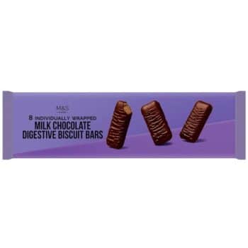 M&S Milk Chocolate Digestive Biscuit Bars (182g)