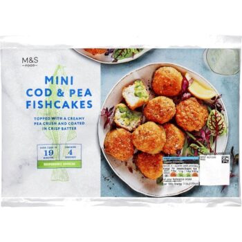 M&S Mini Cod & Pea Fishcakes Frozen