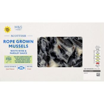 M&S Mussels in a White Wine & Parsley Sauce