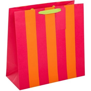 M&S Pink Stripe Large Bag