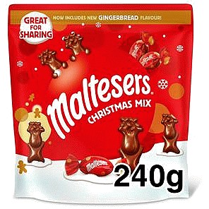Maltesers Milk Chocolate & Gingerbread Christmas Pouch (240g)