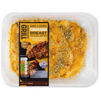 Mango & Coconut Marinated Chicken Breast Sizzlers