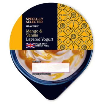 Mango & Vanilla layered Yogurt