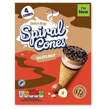 Milk Chocolate Spirals Cones