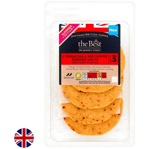 Morrisons The Best Mature Cheddar Sriracha & Red Pepper Melts