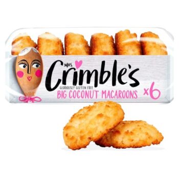 Mrs Crimble's Gluten Free 6 Large Coconut Macaroons (180g)
