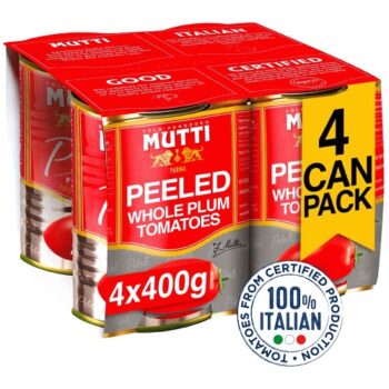 Mutti Peeled Whole Plum Tomatoes (4 x 400g)