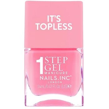 Nails Inc Nails.inc It's Topless 1-Step Gel Nail Polish Allegra Rose Pink (14ml)