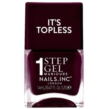 Nails Inc Nails.inc It's Topless 1-Step Gel Nail Polish Anya Burgundy (14ml)