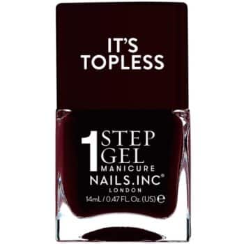 Nails Inc Nails.inc It's Topless 1-Step Gel Nail Polish Billie Dark Burgundy (14ml)