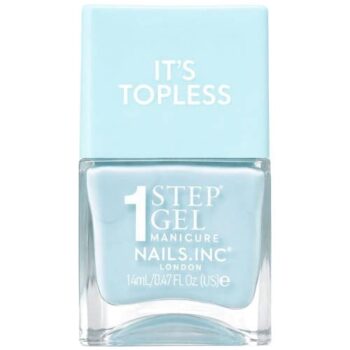 Nails Inc Nails.inc It's Topless 1-Step Gel Nail Polish Giselle Icy Blue (14ml)