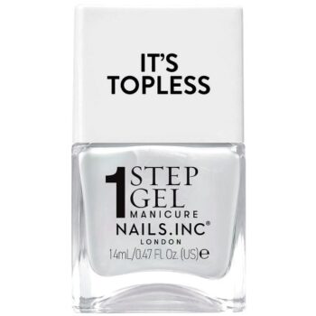 Nails Inc Nails.inc It's Topless 1-Step Gel Nail Polish Liv White Pearl (14ml)
