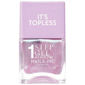 Nails Inc Nails.inc It's Topless 1-Step Gel Nail Polish Luna Purple Iridescent (14ml)
